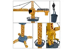 Іграшковий підйомний баштовий кран Die-Cast Metal Big Tower Crane 9988-110 в коробці р.53x13x20 см YG Toys - мініатюра 2