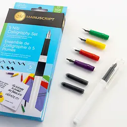 Набір для каліграфії 5 Nib Calligraphy Set (5 пер 2 картриджи) Manuscript - мініатюра 7