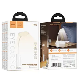 Настільна лампа Hoco HX10 Clip Table Lamp White - мініатюра 3