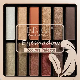 Палетка тіней для повік на 12 кольорів DoDo Eyeshadow D3166 №01