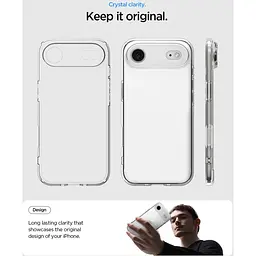 Чехол Spigen Ultra Hybrid для iPhone 17 Air Matte Black (ACS10310) + защитное стекло - мініатюра 14