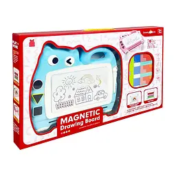 Магнітна дошка для малювання "Котик" 2 в 1 Bambi QY228 (Turquoise) тетріс, пазли
