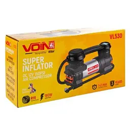 Автомобільний компресор Voin VL-530 150psi/15A/40л (VL-530) - мініатюра 7