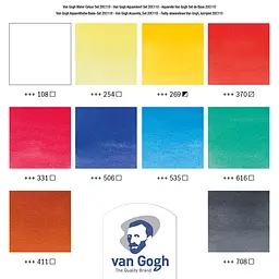 Набір акварельних фарб VAN GOGH 10х10 мл - мініатюра 5