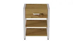 Тумба універсальна Ferrum-decor Вів'єн 1/2 50x41x40 білий ДСП Дуб Артізан 16мм (FRD-104129) - мініатюра 3