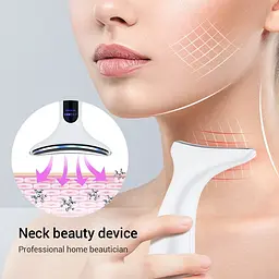 Мікрострумовий масажер Neck Beauty Device для шиї та обличчя - мініатюра 5