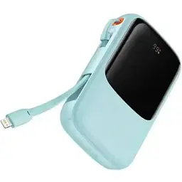 Портативна батарея Baseus Qpow Digital Display 10000 mAh 15W iP Edition 2022 Edition PPQD050103 Blue - мініатюра 2