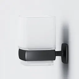 Склянка AM.PM Gem скляна підвісна black A9034322 чорний матовий - мініатюра 4