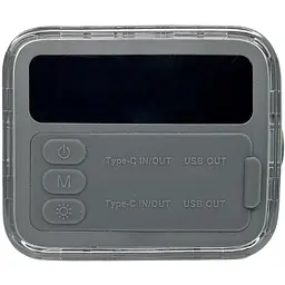 Павербанк Remax RPP-596 / 40000 мАг / до 22,5 Вт / USB-C+USB-A / PD+QC /з RGB ліхтариком / Сірий - мініатюра 3