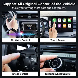 Бездротовий адаптер CarPlay, 2024 Автоматичний адаптер CarPlay перетворює дротове з'єднання на бездротовий - мініатюра 5
