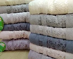 Набір турецьких махрових рушників Cestepe 50х90 6 штук + 70х140 6 штук Bamboo Damaks - мініатюра 2