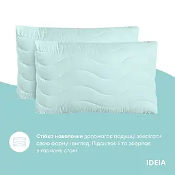 Набір ковдра з подушками IDEIA - м'ята Tropical 200x220 + 50x70 (2 шт) євро - мініатюра 2