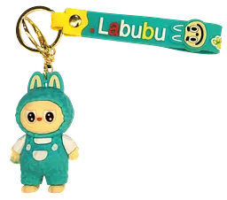 Брелок м'яка дитяча іграшка сюрприз Labubu Big into Energy series колекція 8см зелений - мініатюра 2