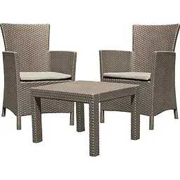 Комплект садових меблів Allibert Keter Rosario balcony set капучіно - пісок - мініатюра 1