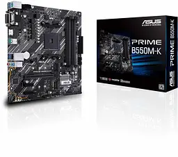 Материнська плата ASUS PRIME B550M-K (Prime B550M-K) (Socket AM4, AMD B550, Micro-ATX) Б/в - мініатюра 6