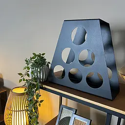 Підставка для вина Nice & Cozy Pyramid на 5 пляшок чорна - мініатюра 4