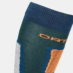 Шкарпетки Ortovox Ski Rock'n'Wool Long Socks M 42-44 Синій/Зелений (1054-025.001.0120) - мініатюра 2
