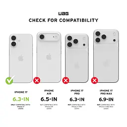 Скло захисне UAG iPhone 17 Transparent (14438411VNA) - мініатюра 9