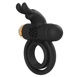 Ерекційне кільце з вібрацією Dreamtoys Joel 9 см чорний - мініатюра 3