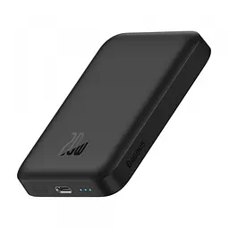 Магнітний портативний павербанк із бездротовою зарядкою Baseus Magnetic 20 W 6000 mAh для iPhone чорний - мініатюра 3