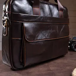 Чоловіча шкіряна сумка Vintage 39х28,5х6,5 см sum0014987 - мініатюра 7
