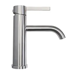 Змішувач для умивальника Rea Foster низький nickel brushed REA-B6323 - мініатюра 5