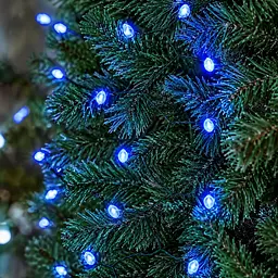 Гірлянда Кінський хвіст Мішура 960 LED 16 ниток 3 м зелена, синій GarlandoPro D960L3MGBL - мініатюра 5