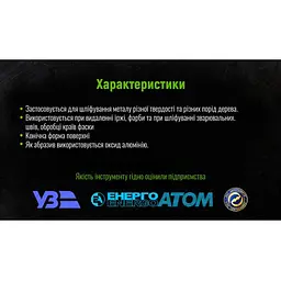 Коло шліфувальний пелюсткове торцеве 125 мм зерно 100 T27 (FD-125100) - мініатюра 5