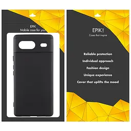 Чохол TPU Epik Black Full Camera для Google Pixel 9a Чорний - мініатюра 2