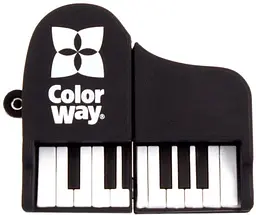 Флеш накопичувач USB 64Gb "Piano", Black ColorWay teh0021092