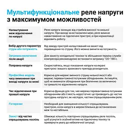Реле мультифункціональне 1ф 40А MF2-40 ZUBR - мініатюра 5
