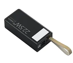 Портативний зарядний пристрій Power Bank WUW TUGII-353 LED ліхтар 22.5W Чорний - мініатюра 4