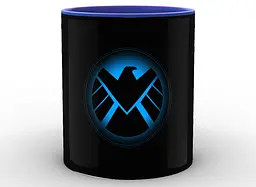 Кружка GeekLand білі Агенти Щ.И.Т Agents of S.H.I.E.L.D. логотип на чорному тлі AS.02.020 - мініатюра 5