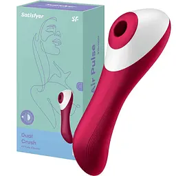 Вібратор з вакуумною стимуляцією Satisfyer Dual Crush Wine Red (SO6088) [95344]