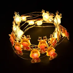 Гірлянда світлодіодна Yes! Fun Олені 20 LED на мідному дроті та батарейках тепло-біла 2.2 м (801206) - мініатюра 3