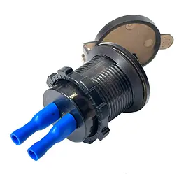 Гніздо прикурювача під 1 USB DC 12-24V / 5V QC 3.0 (Вольтметр Амперметр Підсвічування) - мініатюра 2