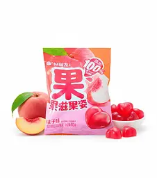 Жувальні цукерки Orion Peach Flavoured Gummy Candy 18г - мініатюра 2