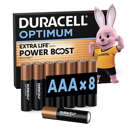 Батарейка Duracell Optimum AAA лужні 8 шт. в упаковці (5015602) - мініатюра 2