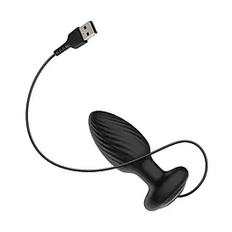 Анальна пробка Nexus Tornado Butt Plug Medium 10.9 см (чорний) - мініатюра 7