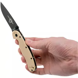 Ніж Ontario Knife RAT II D2 BB Desert Tan - мініатюра 5