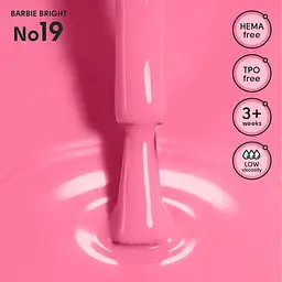 Гель-лак для нігтів 19 Barbie Bright Shelly 12 мл - мініатюра 2
