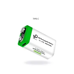 Акумулятор Крона Smartoools 650 mAh 9V / 6LR61 літієвий із вбудованою зарядкою Type-C (19327) - мініатюра 4