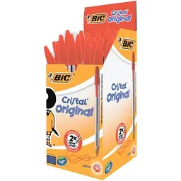 Ручка кулькова Bic Cristal, червона (bc847899) - мініатюра 2