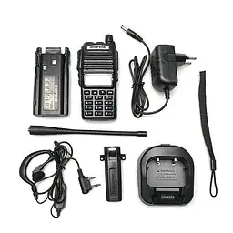 Портативна Рація + Гарнітура Baofeng UV-82 5W дводіапазонна VHF136-174/UHF400-520 МГц (18836) - мініатюра 7