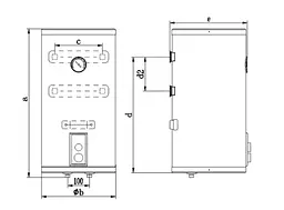 Водонагрівач OCEAN RZL80M-5 ETDT CLASSIC (сухий тен) 80л - мініатюра 5