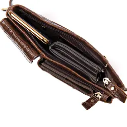Чоловіча шкіряна бананка Vintage 22,8х13,3х2 см sum0013946 - мініатюра 3