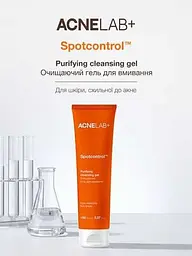 Очищаючий гель для вмивання ACNELAB+ Spotcontrol Purifying Cleansing Gel, 150 мл - мініатюра 2