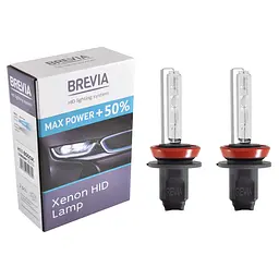 Ксенонова лампа Brevia H11 +50%, 6000K, 85V, 35W PGJ19-2 KET, 2шт(12960MP)