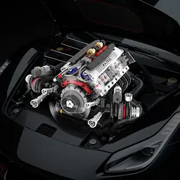 Конструктор двигун BMW F1 V8 акумуляторний мотор з додатком STEM конструктор двигуна внутрішнього згорання для дітей та дорослих, 664 деталі - мініатюра 7