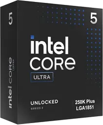 Процесор Intel Core Ultra 5 250K Plus (LGA1851), Box, 18x3.3 ГГц (Turbo Boost 5.3 ГГц, 18 потоків), Intel Graphics, AI Boost, L3 30Мб / L2 30Мб, Arrow Lake, 3 нм, TDP 125 Вт / 159 Вт (BX80768250K)